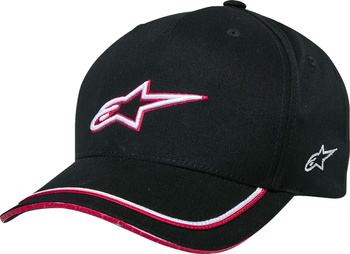 Czapka z daszkiem Alpinestars Ascension Curved Bill Snap black/red
