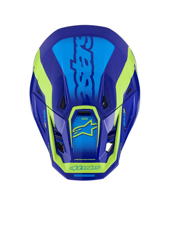 Kask Alpinestars S-M7 Deed blue/yellow