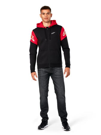 Bluza z kapturem Alpinestars Velocity black/red