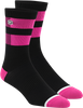 Skarpety 100% Flow Performance black/pink