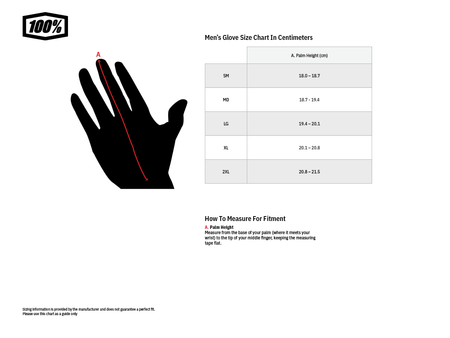 Rękawice 100% Ridecamp red