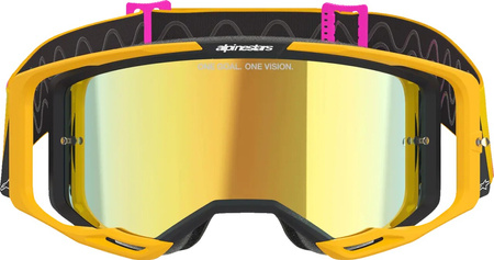 Gogle Alpinestars Vision 8 Corp or/yel/pink mirror