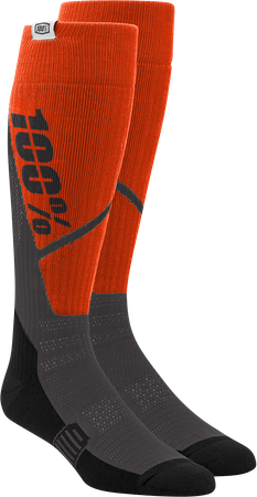 Skarpety 100% Torque orange/charcoal