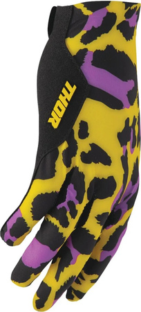 Rękawice Thor Sportmode Cheetah yellow/purple