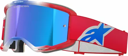 Gogle Alpinestars Vision 5 Corp red/white mirror