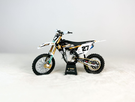 Model motocykla Husqvarna FC 450 Malcolm Stewart #27 1:12 New Ray