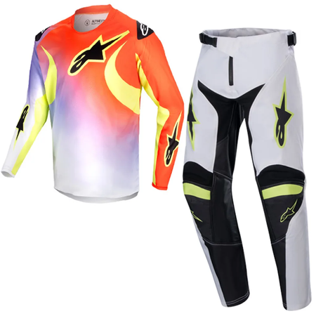 Zestaw Alpinestars Junior Racer Lucent white/red/yellow