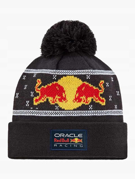Czapka zimowa świąteczna Red Bull Racing Monobranded Bobble Hat Beanie