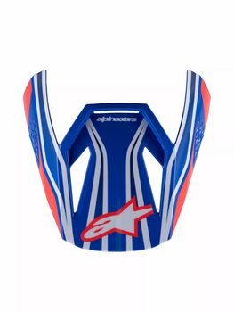 Daszek do juniorskiego kasku Alpinestars SM3 Wurx blue/red