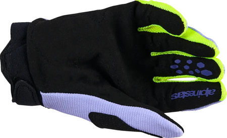 Rękawice Junior Alpinestars Full Bore v2 purple/yellow
