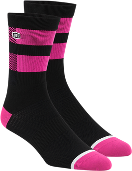 Skarpety 100% Flow Performance black/pink