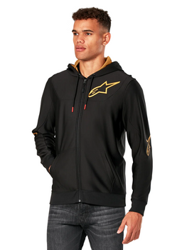 Bluza z kapturem Alpinestars Sessions V3 black/gold