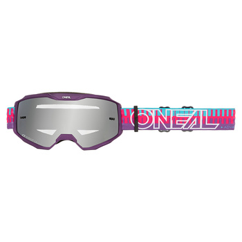 Gogle O'Neal B-10 Stripped pink/purple mirror