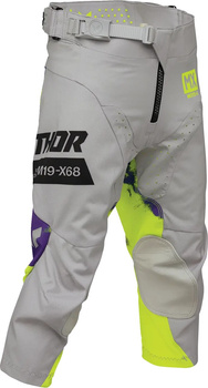 Spodnie juniorskie Thor Launchmode Bleach gray/acid