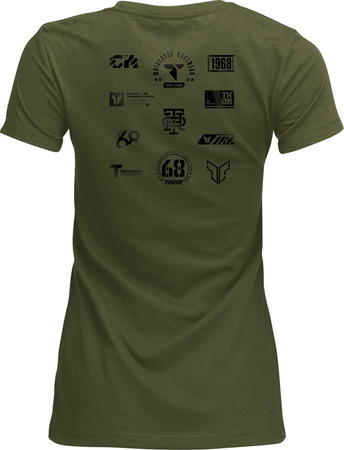 Koszulka damska T-Shirt Thor Patched Up military green