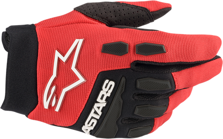 Rękawice Junior Alpinestars Full Bore red