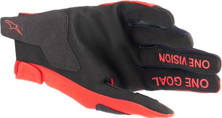 Rękawice Junior Alpinestars Radar red/silver