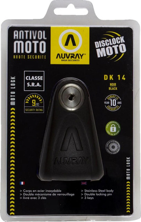 Blokada tarczy hamulcowej Auvray Disk Lock DK14 Czarny