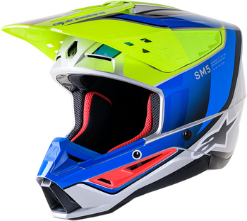 Kask Alpinestars SM5 Supertech M5 Sail yellow/blue