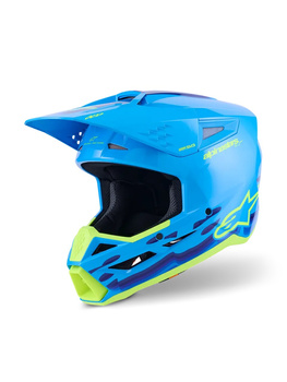 Kask Alpinestars S-M3 Force blue/cyan
