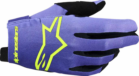 Rękawice Alpinestars Radar purple/yelow