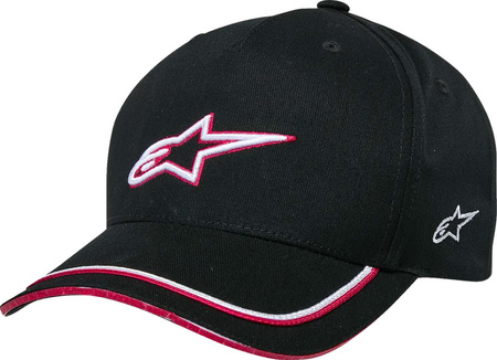 Czapka z daszkiem Alpinestars Ascension Curved Bill Snap black/red