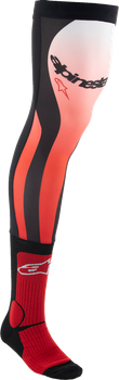 Skarpety długie pod ortezy Alpinestars Long MX black/red