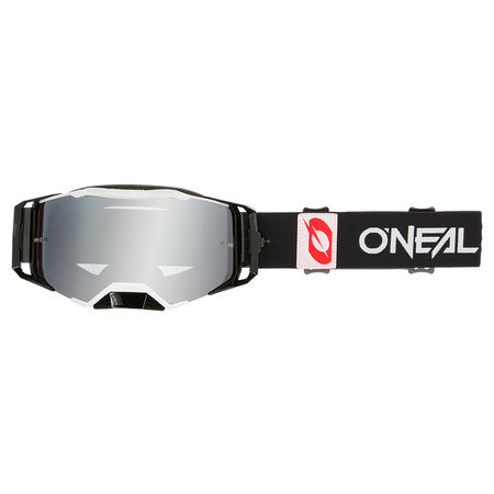 Gogle O'Neal B-33 Bold black/white silver mirror 
