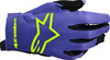 Rękawice Juniorskie Alpinestars Radar purple/yellow