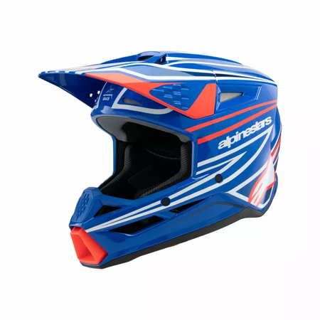 Kask Juniorski Alpinestars SM3 Wurx blue/red