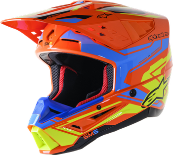 Kask Alpinestars SM5 Supertech M5 Action 2 orange/blue/yel