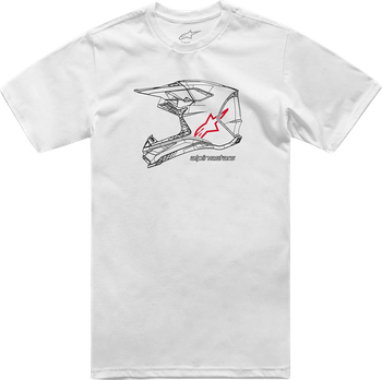 Koszulka T-Shirt Alpinestars MX Helmet white