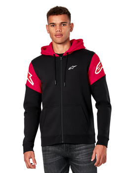 Bluza z kapturem Alpinestars Velocity black/red