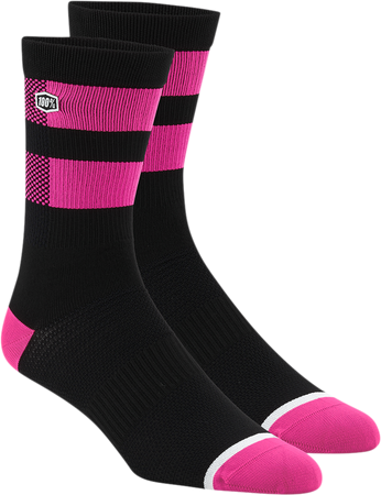 Skarpety 100% Flow Performance black/pink