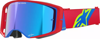 Gogle Alpinestars Supertech Corp ABS Vision red/blue mirror