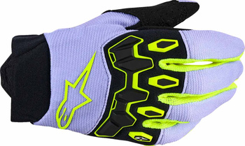 Rękawice Junior Alpinestars Full Bore v2 purple/yellow