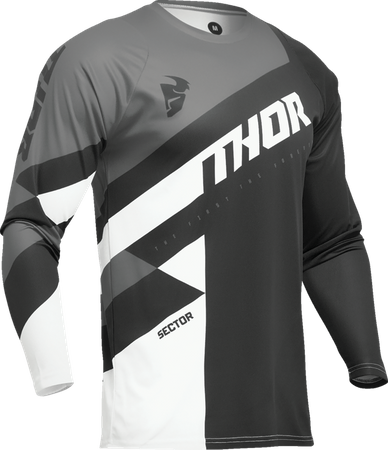 Bluza juniorska Thor Sector Checker black/white