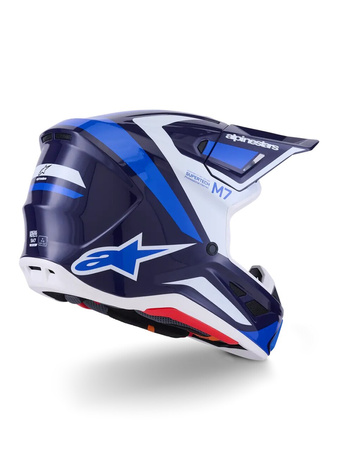 Kask Alpinestars S-M7 Rise blue/white
