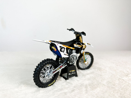 Model motocykla Husqvarna FC 450 Malcolm Stewart #27 1:12 New Ray