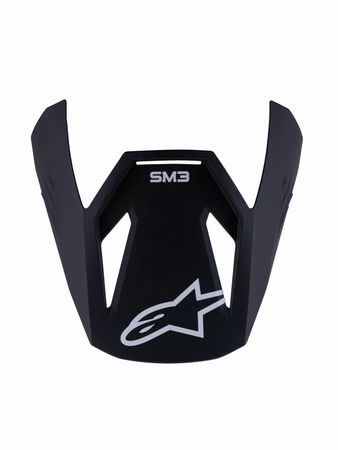 Daszek do juniorskiego kasku Alpinestars SM3 solid black matt