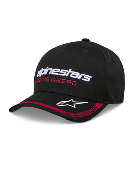 Czapka z daszkiem Alpinestars Indent Curved Bill black/red