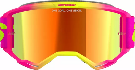 Gogle Alpinestars Vision 5 Wordmark pink mirror
