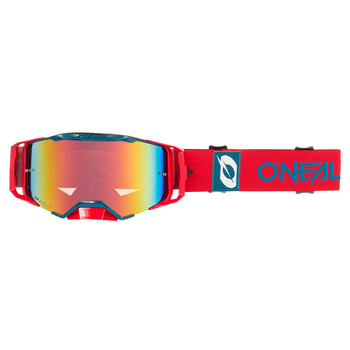 Gogle O'Neal B-33 Bold red/blue radium red mirror