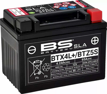 Akumulator BS Battery SLA AGM BTX4L+ / BTZ5S 12V 65A 4,2Ah
