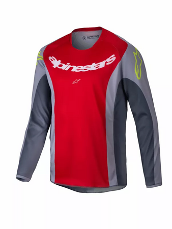 Bluza Juniorska Alpinestars Racer Melt red/gray