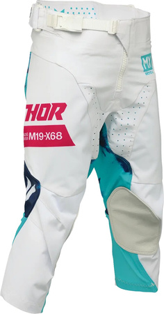 Spodnie juniorskie Thor Launchmode Bleach white/aqua