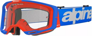 Gogle Alpinestars Vision 8 Wordmark blue/orange clear