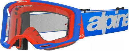 Gogle Alpinestars Vision 8 Wordmark blue/orange clear