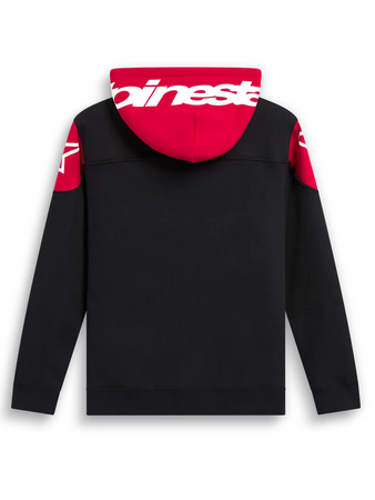 Bluza z kapturem Alpinestars Velocity black/red