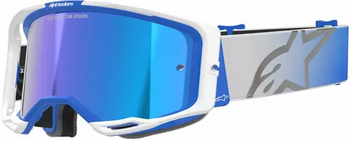 Gogle Alpinestars Vision 8 Corp blue/white mirror